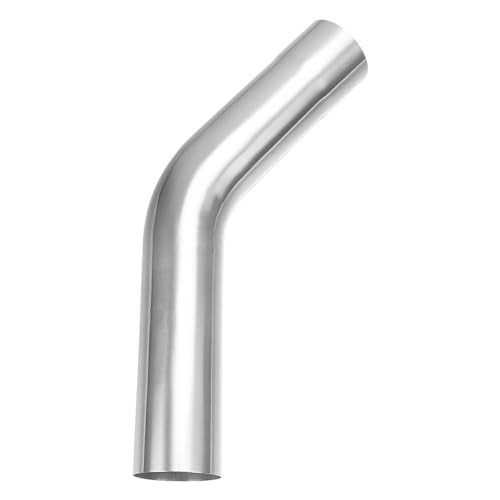 Exhaust Tube 2″ OD, Stainless Steel Exhaust Pipe Mandrel Bend, 2.0″ 45 Degree