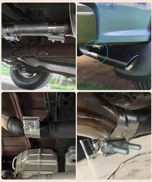 bylikeho Exhaust Clamp,Car Accessories 3″ Lap Joint Exhaust Band Clamp 3 Inch