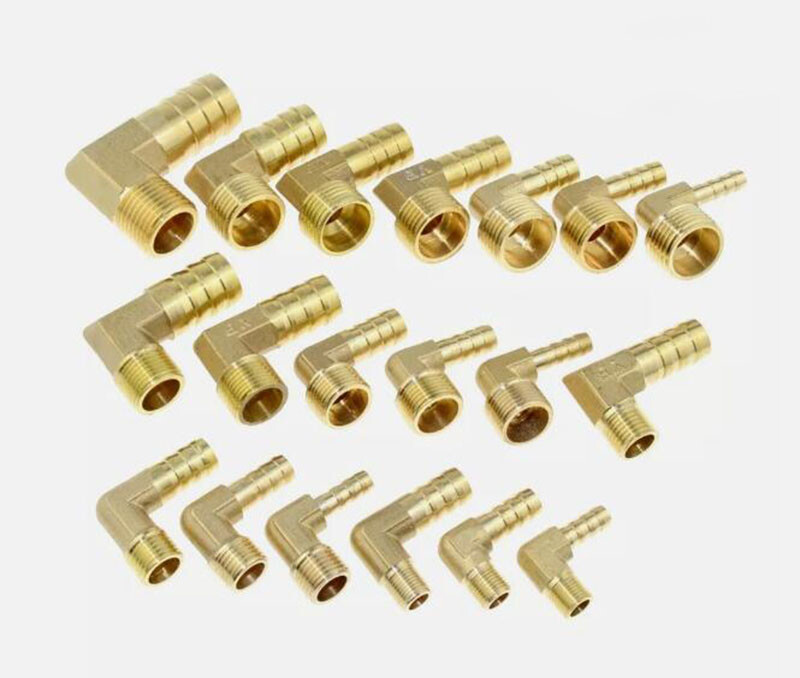 Brass BSP Thread Male 90 Degree Elbow Hose Tail Pipe Water Fittings Connectors