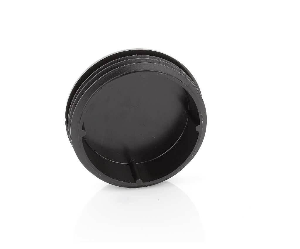 10x Round Lamellar Plug 15mm Round Plug Black End Caps Plastic