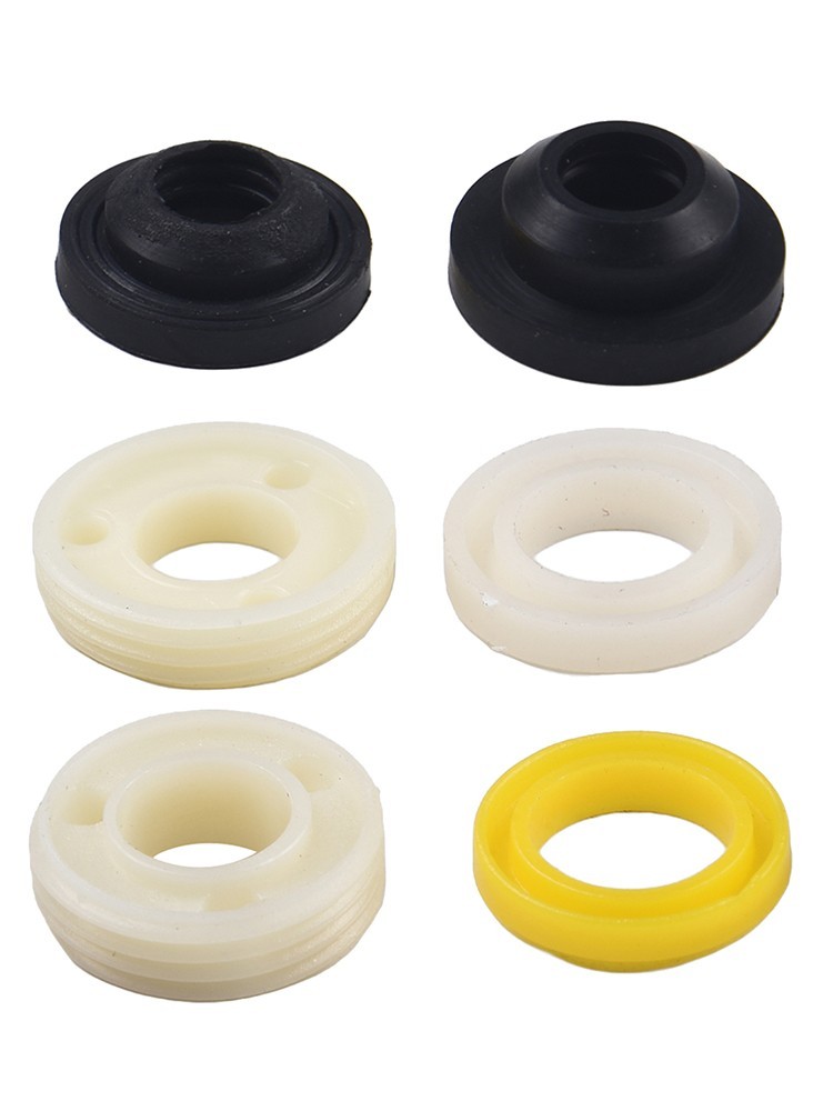 Secure Your Bathroom Set of 6 Nonslip Fixings for Seat with Rubber Gasket