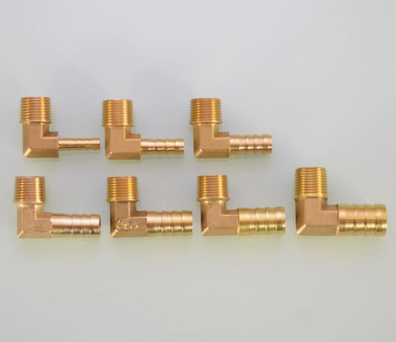 Brass BSP Thread Male 90 Degree Elbow Hose Tail Pipe Water Fittings Connectors