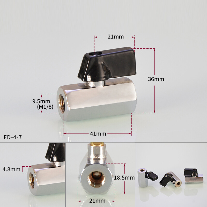 Mini Brass Ball Valve 1/8″ 1/4″ 3/8″ 1/2″ BSP Female/Male Thread Air Compressor