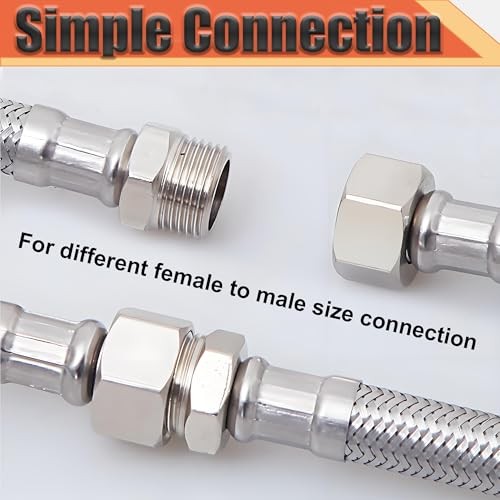 3/8″ NPT Male to 1/4″ NPT Female Reducer Bushing, 304 3/8mnpt x 1/4fnpt