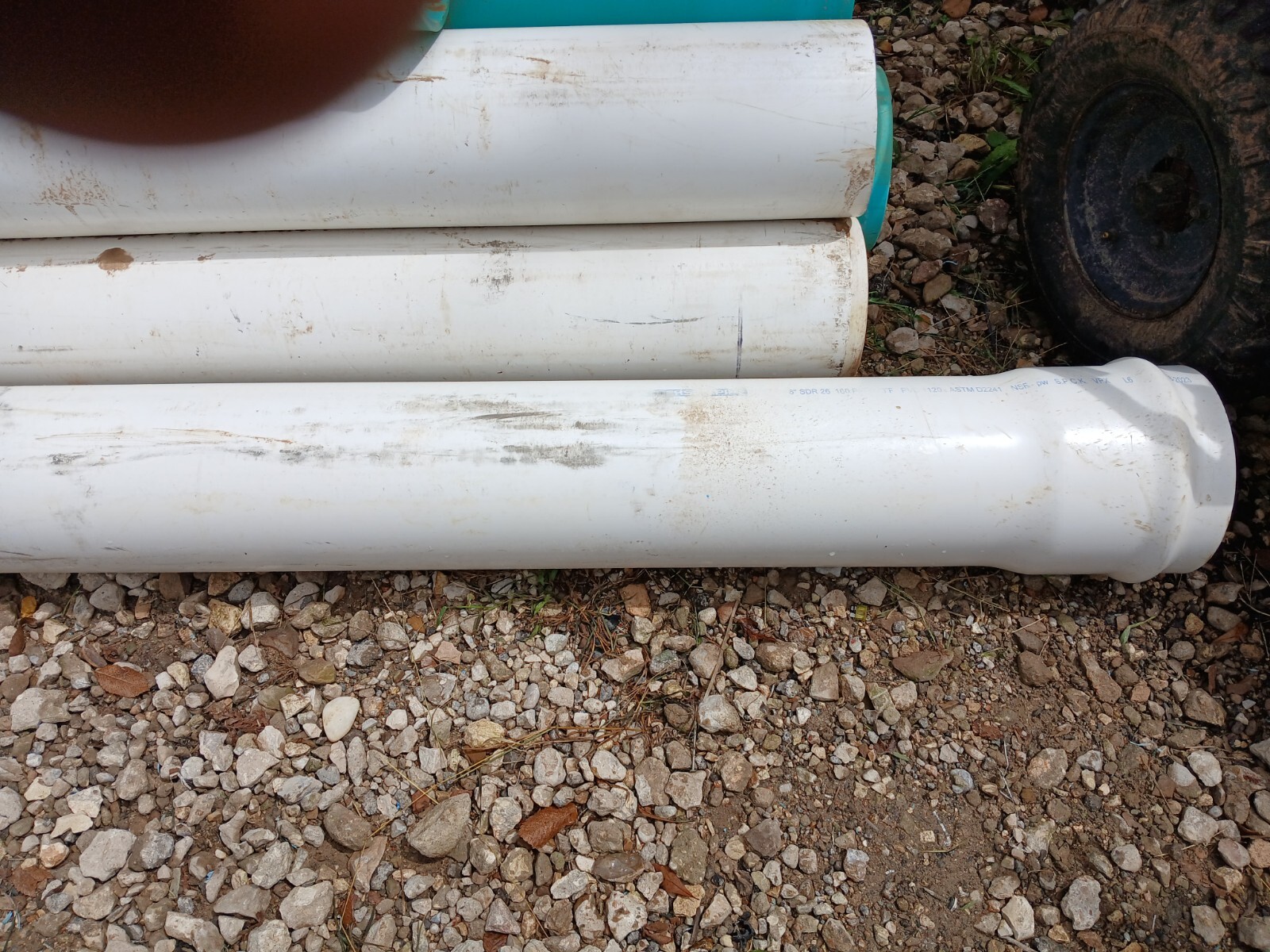 8 Inch Diameter SDR 26 PVC Pipe Price per foot. (Customized Length!!! )