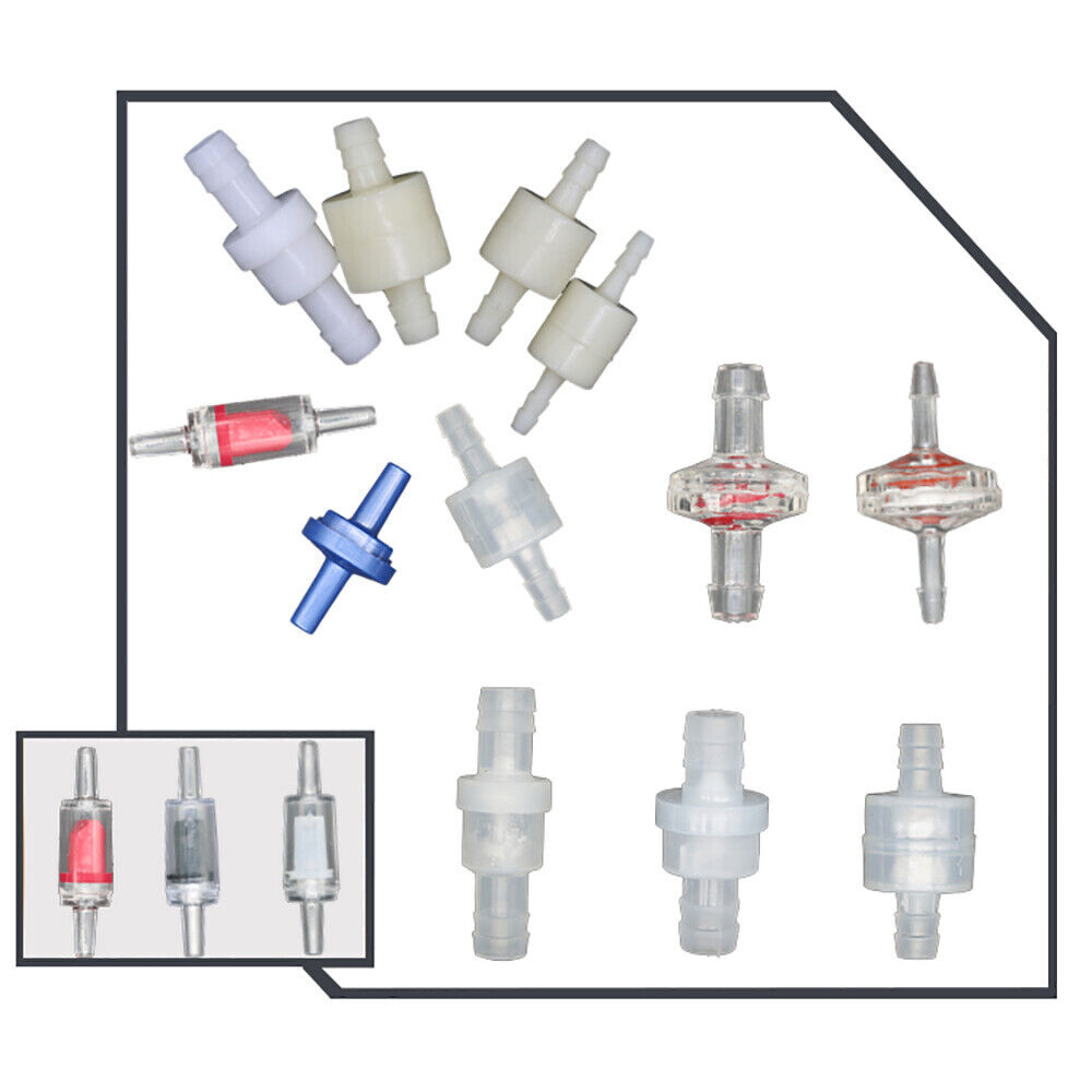 3mm to 12mm Plastic Check Valve One Way Non-return Valve Oil Gas Water Air