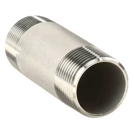 Zoro Select T6bnd17 1/2″ Mnpt X 12″ Tbe Stainless Steel Pipe Nipple Sch 40,