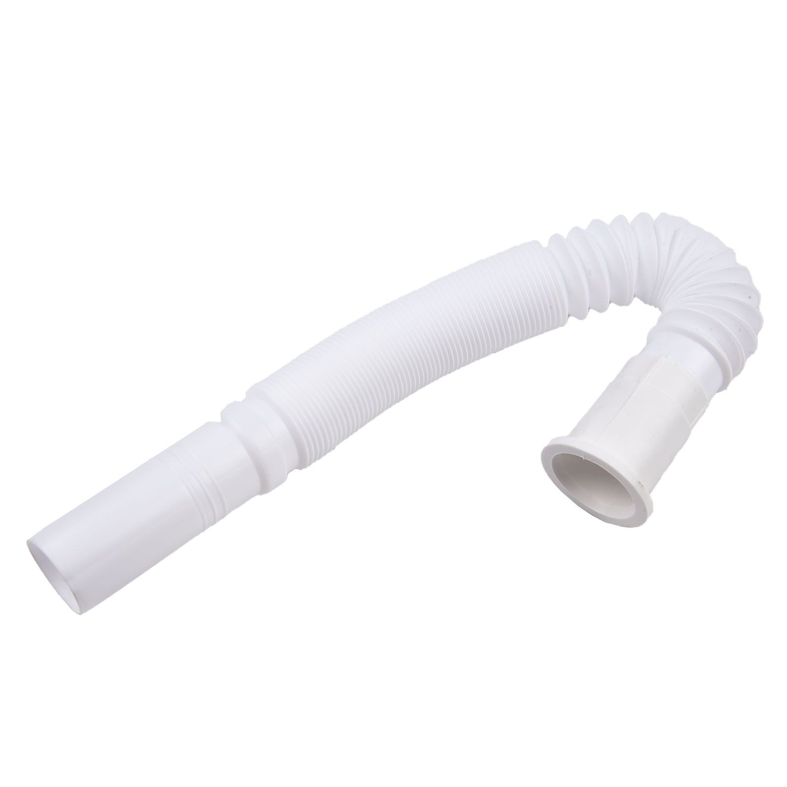 New Flexible Waste Pipe Plastic Drain Pipe 70cm Long Adjustable Rustproof