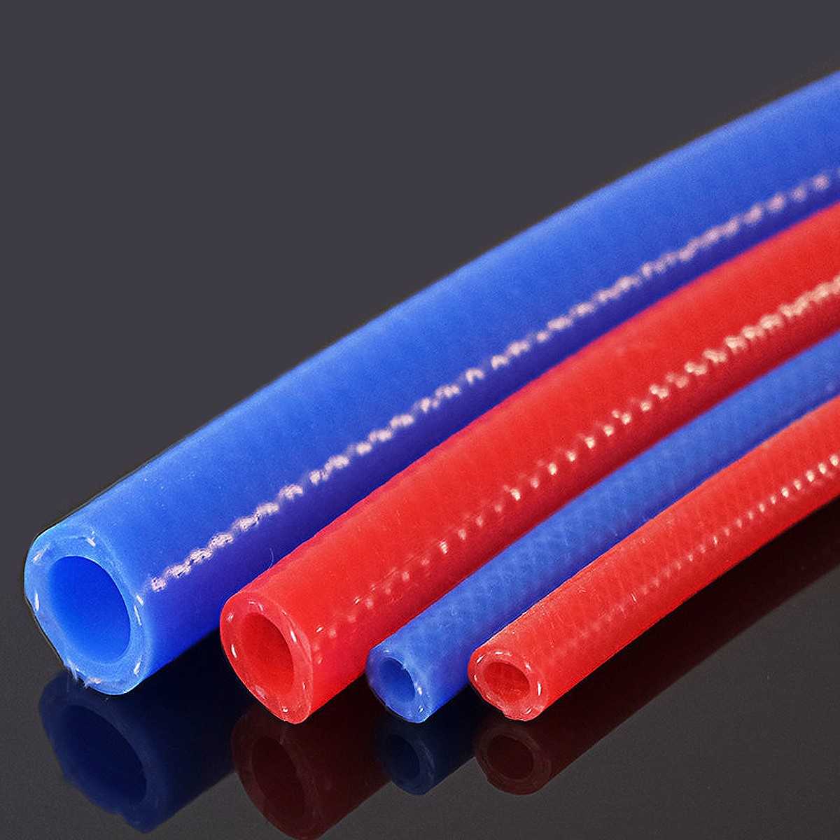 White/Red/Blue Braided PVC Vinyl Tubing Food Grade High Temp Round Hose ID4-32mm
