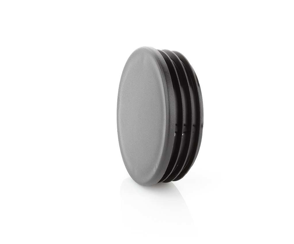 10x Round Lamellar Plug 15mm Round Plug Black End Caps Plastic