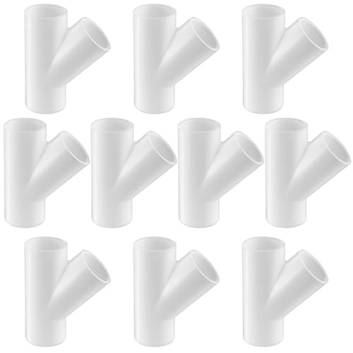 LESSO PVC Pipe Fittings (), PVC Wye 10PCS 3/4 Inch 3-Way Wye