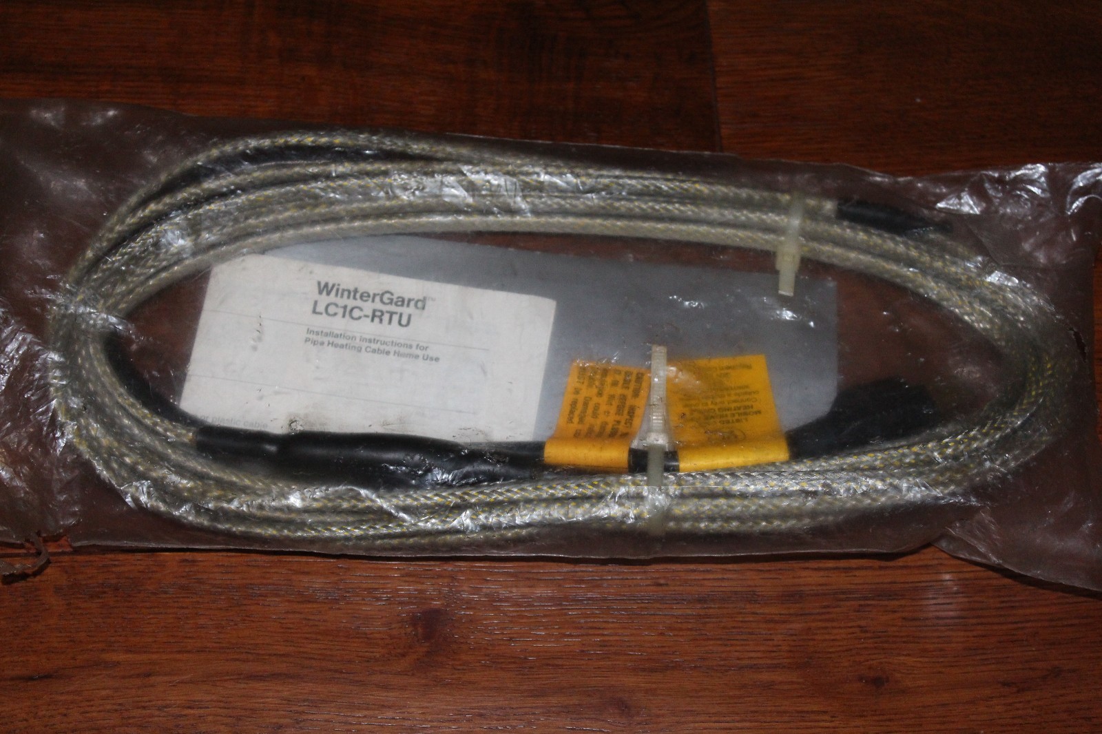 Raychem Wintergard Pipe Heating Cable LC1C-RTU 120V, W115, 15 Feet