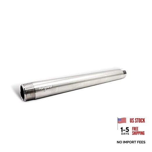 stainless steel 304 pipe nipple npt 1” male threaded NPT 1″ – 12 inch length