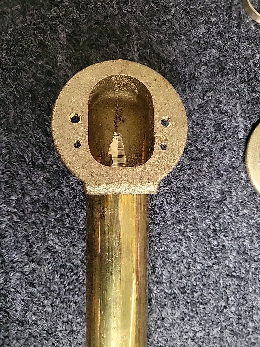 17 Gauge Brass Metal Tip-Toe Trim and 2-Hole Overflow Cover, Polished Chrome