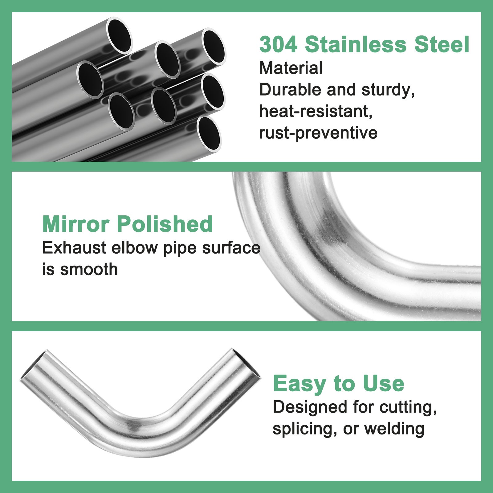 OD 1 Inch 90 Degree Mandrel Bend Elbow, Thicken 1.5 mm Height 100 mm
