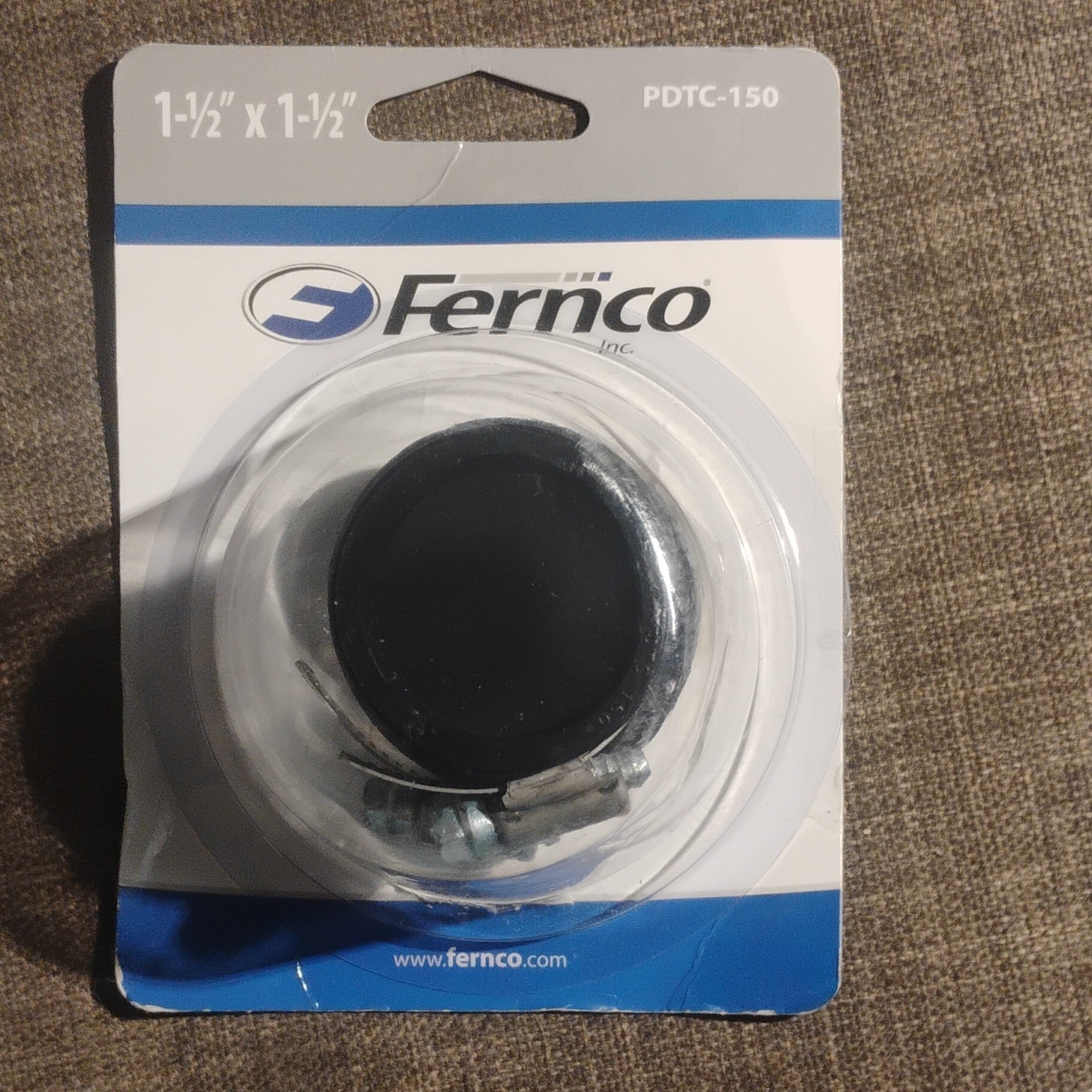 Fernco PDTC-150 Flexible Rubber Trap Connector 1.5 in Clamp Adapter