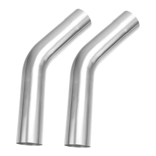 Exhaust 45 Degree Tube 3″ OD 2 Pack, Stainless Steel 3.0″ 45 Degree – 2pcs