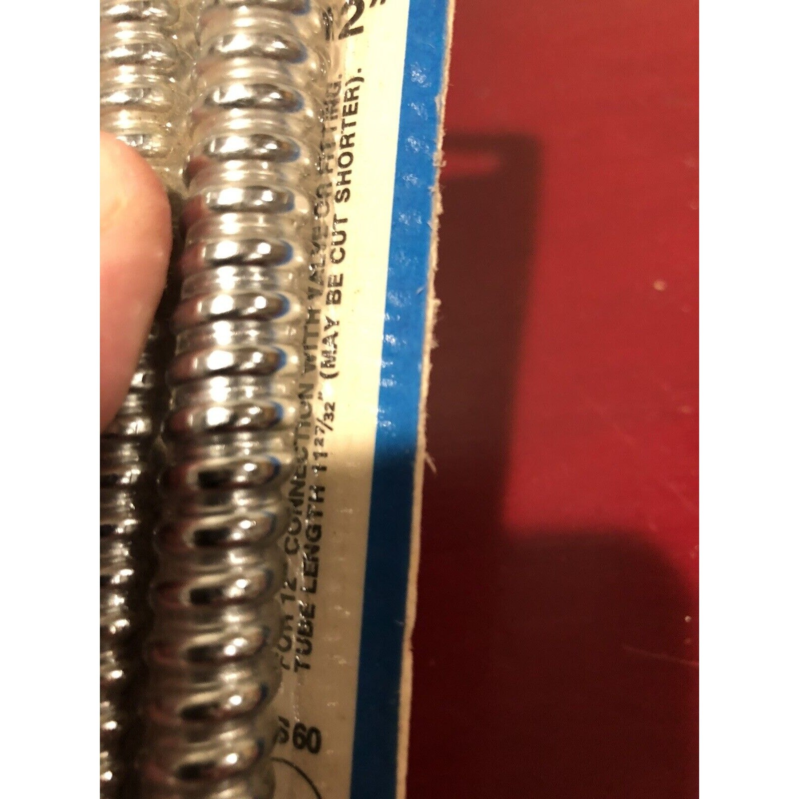 Basin Supply Tube 3/8 OD” x 12″ 2 Pack Plumb Shop PS60