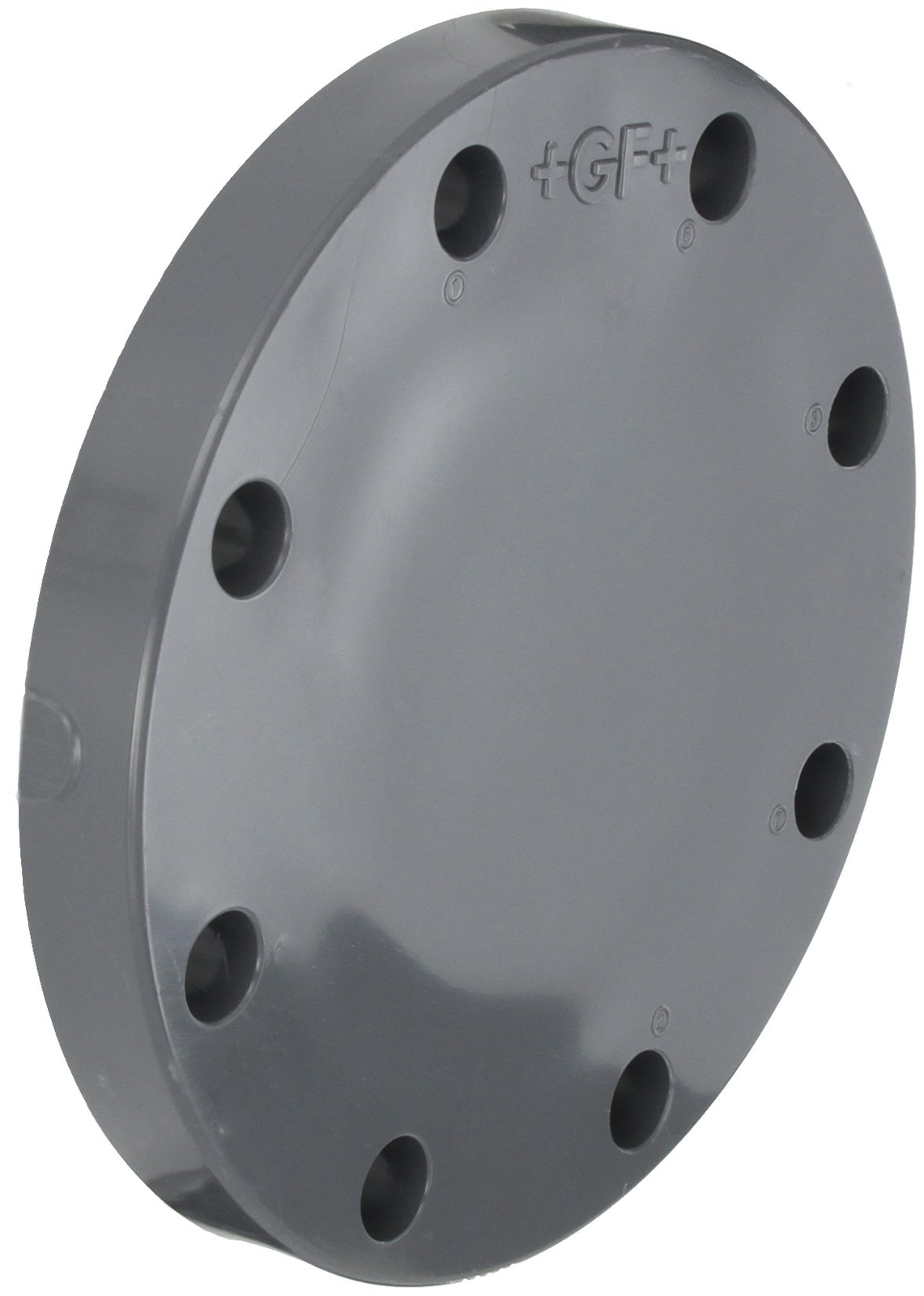 GF Piping Systems PVC Pipe Fitting, Blind Flange, Schedule 80, Gray, 4″