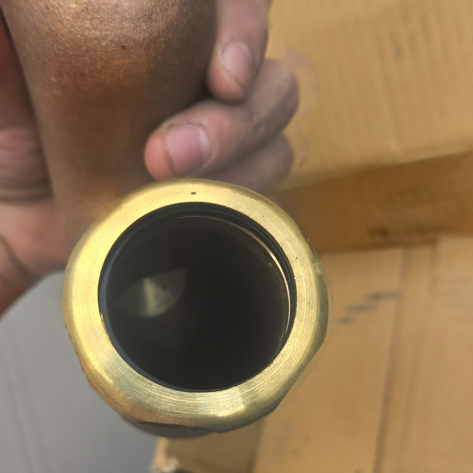 Everflow NY Trap 2 in x 1-1/2 in Rough Brass w/ Cleanout for Sink MPN 2112