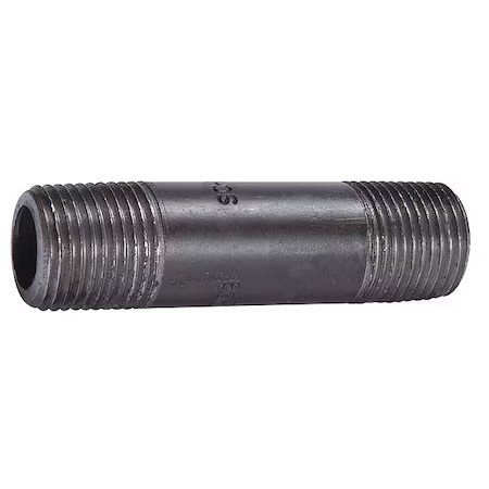 Zoro Select 90520 3/4″ Mnpt X 3 Ft Tbe Black Pipe Sch 80, 90520