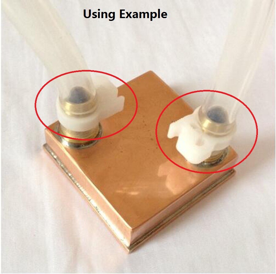 7.6mm to 56.5mm Plastic Clip Snap Ratchet Hose Pipe Clamp Fittings Tube Fastener