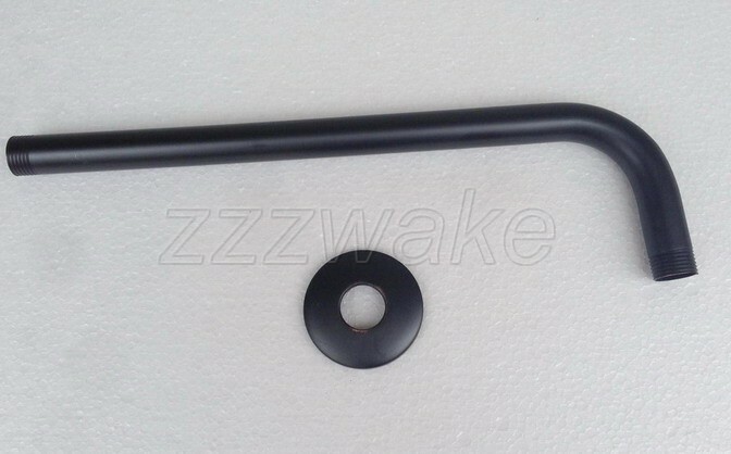 Oil Rubbed Bronze Wall Mounted Rain Shower Arm Shower Head Fixed Pipe Zsh101