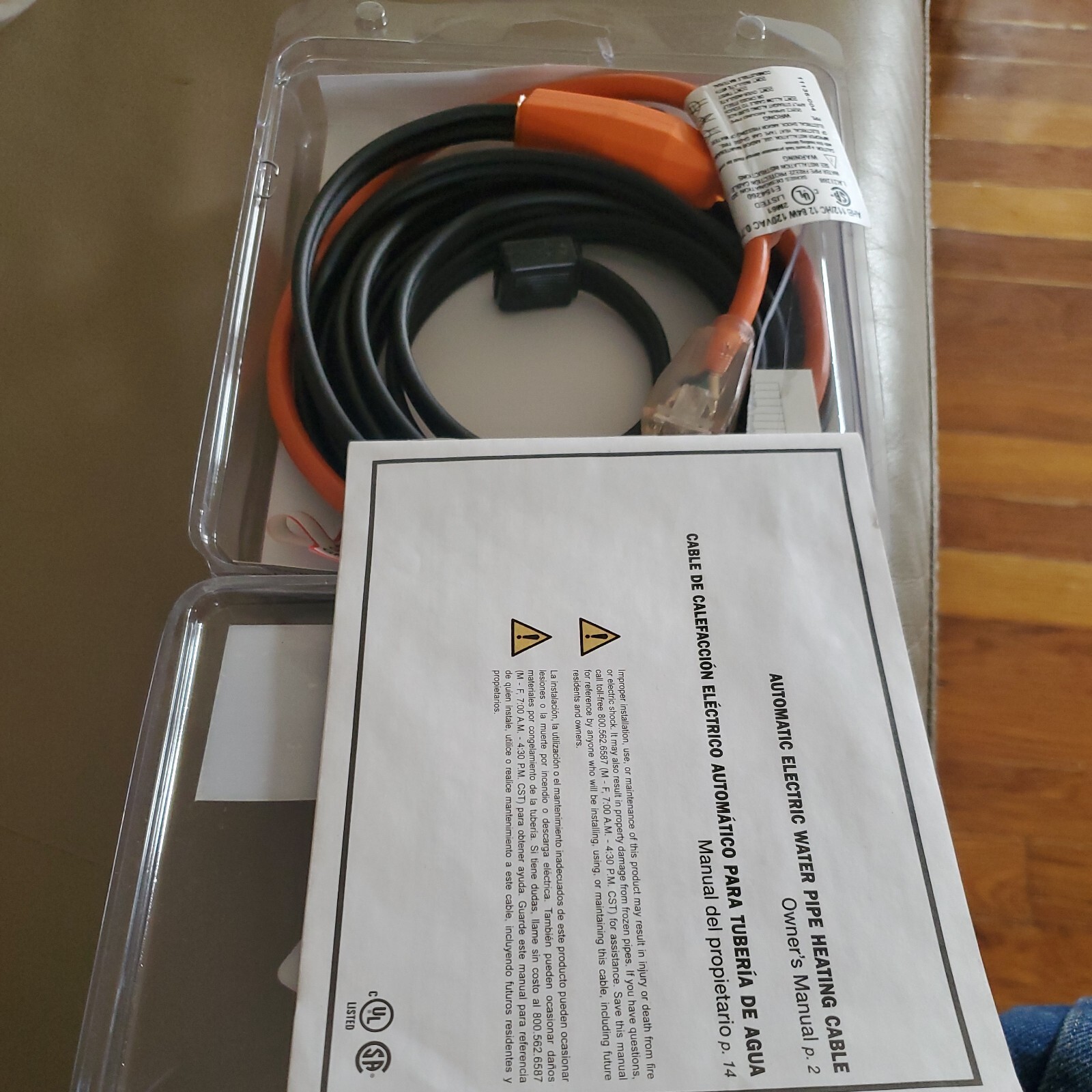 New In Package Frost King 12’ Electric Water Pipe Heat Tape Cable Kit No Freeze
