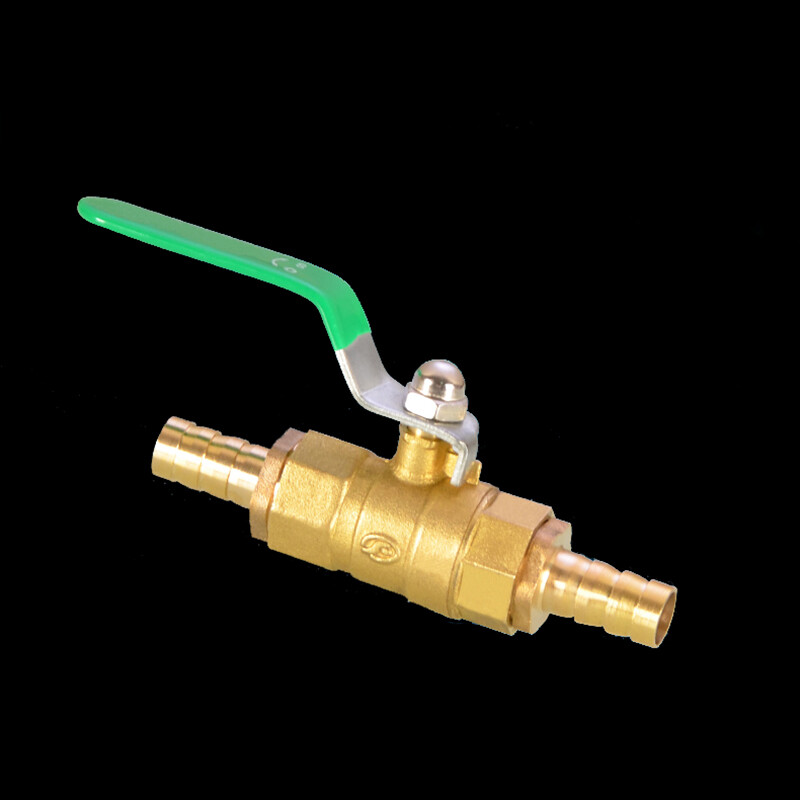 Brass Ball Valve Male Female Thread Hose Barb Water/Air Gas Fuel Line Shut-off