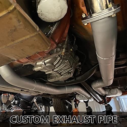 Exhaust Tube OD, 304 Stainless Steel Exhaust Pipe Mandrel Bend, 2.5″ 45 Degree