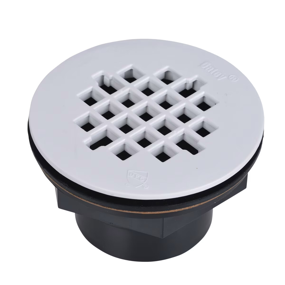 Oatey 42086 101 PS ABS Solvent Weld Shower Drain with Plastic Strainer