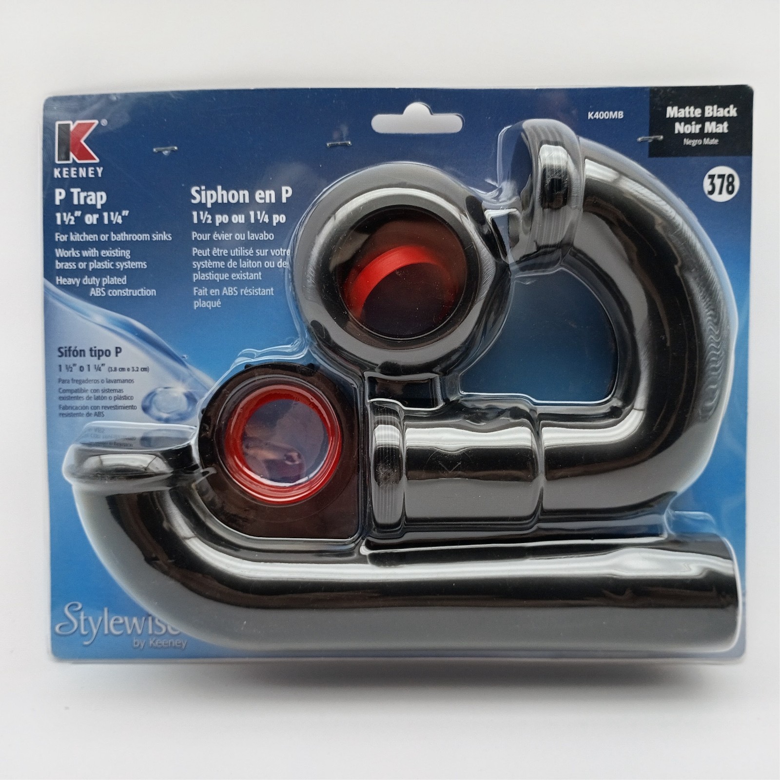 Lot of 10 Keeney K400MB, 1 – 1/2 or 1- 1/4 Matte Black, ABS, P Trap