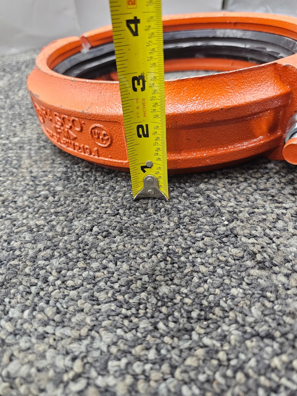 Rasco QRS1-8″ / 219.1 Push-On Grooved Pipe Coupling Heavy Duty Orange