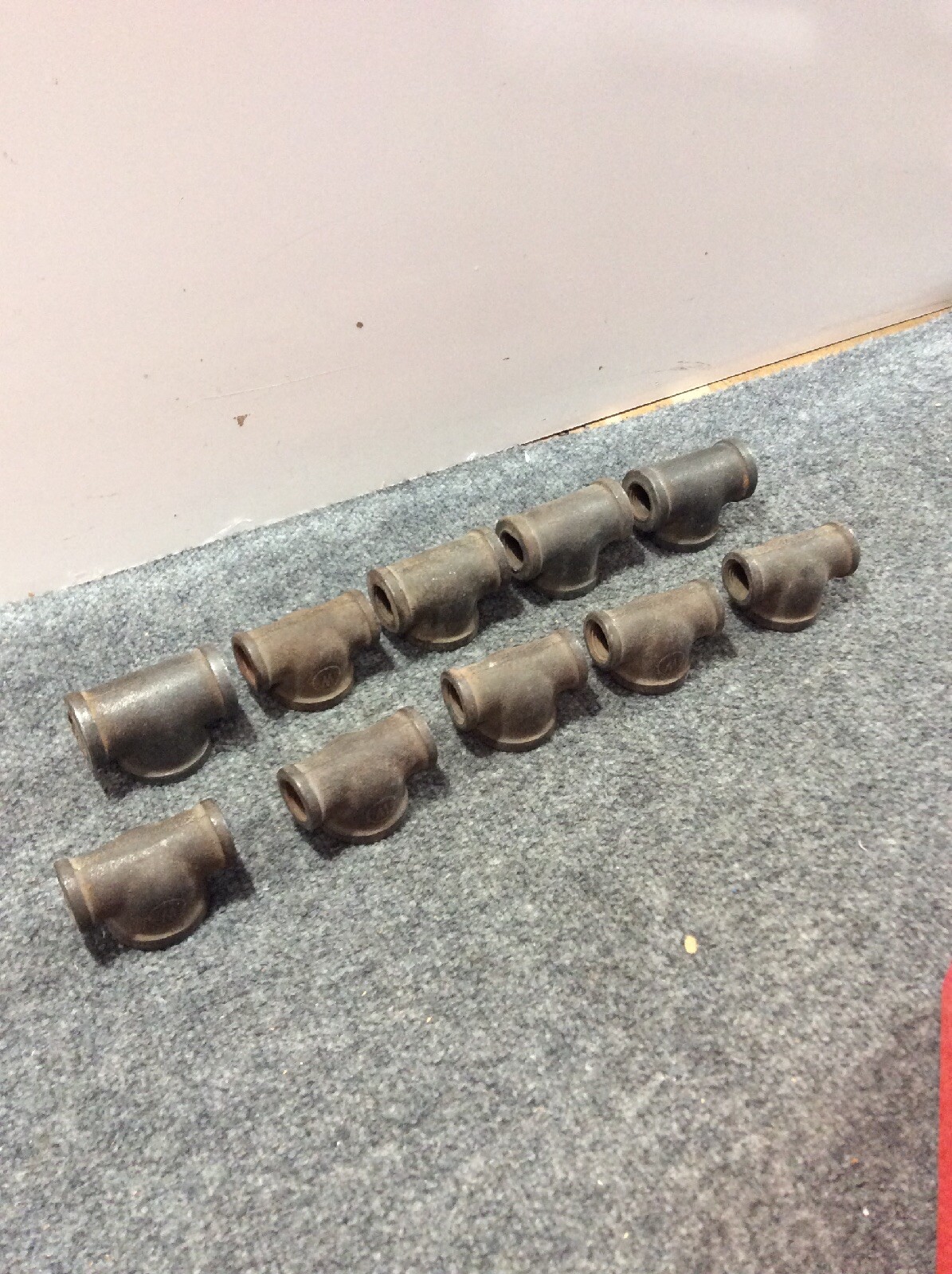 Lot of (10) 1/2″ x 1″ 1/2″ TEE FEMALE THREADS NOS