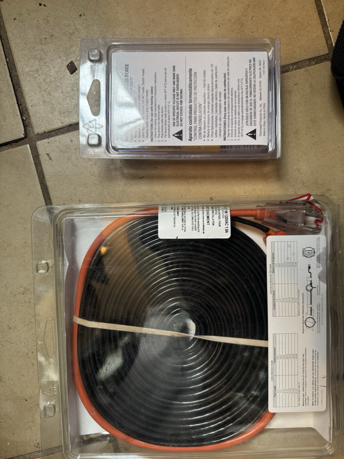 NEW Frost King electric water pipe heat cable 27-31 FT HC 30 120 VAC