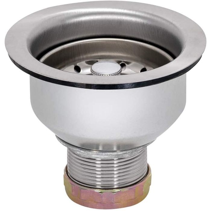 EZ-FLO 30019 1-1/2″ SS Sink Strainer Extended Shank Double Cup