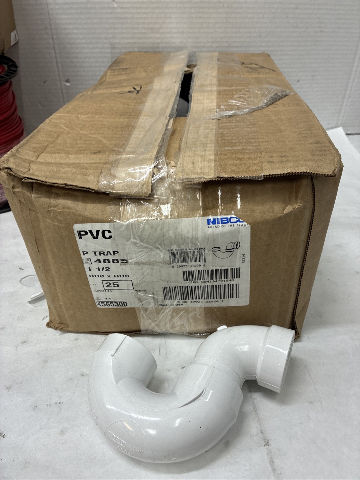 Nibco PVC 4885 P-Trap 1-1/2” Box Of 25