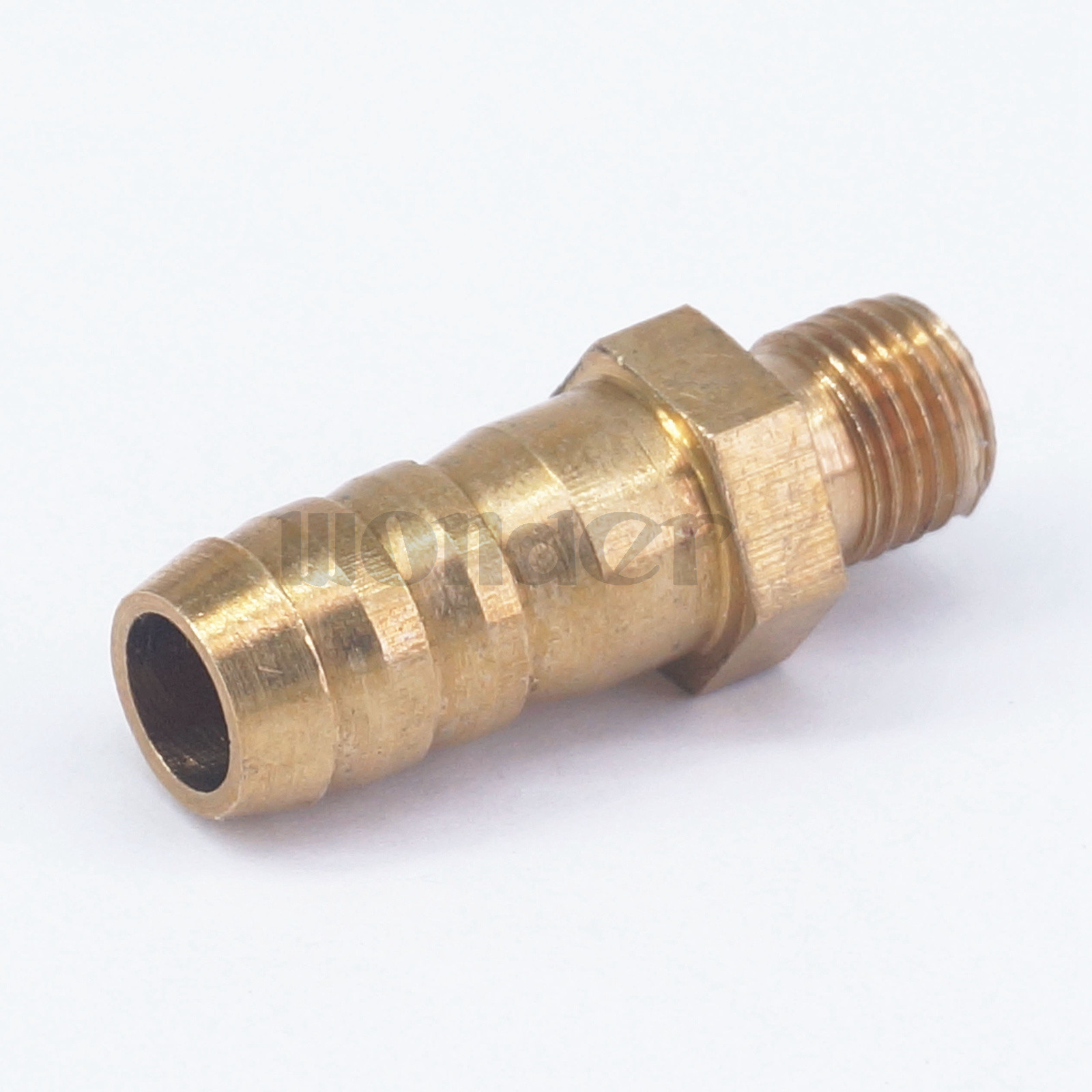 5pcs Hose Barb 10mm- M10*1mm Metric Male Brass Splicer Adapter Pipe Fittings