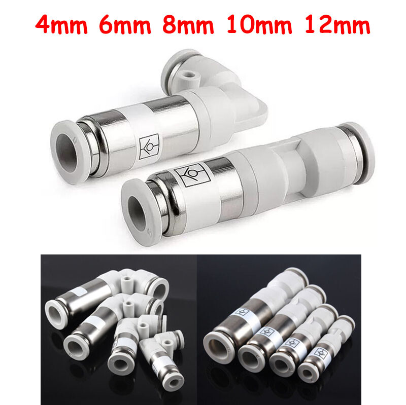 4mm-12mm Pneumatic Push Fit Check Valve One Way Non-Return Directional Valve
