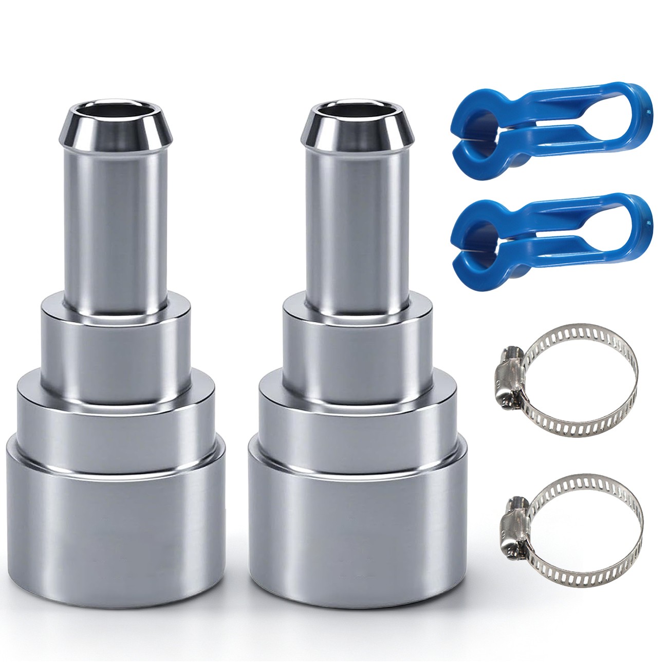 2PCS Stainless Steel Heater Hose Connector Coolant Hose Heater Core 15032062