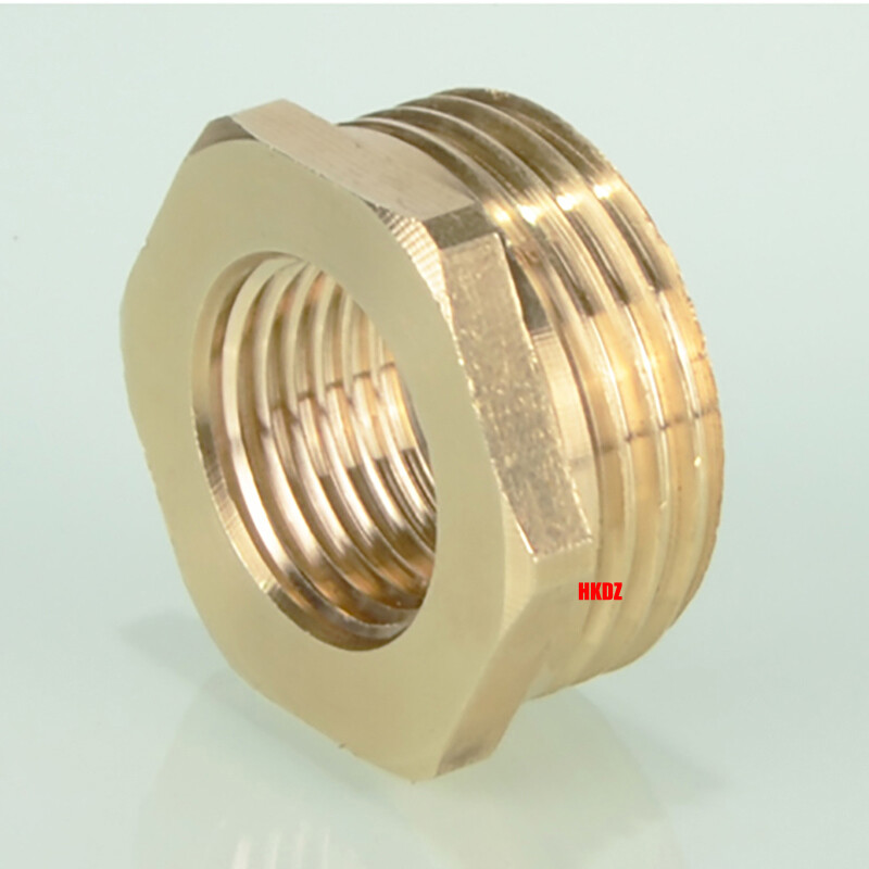 1/8″ ~1″ BSP Brass Reducing Hexagon Thread Fittings Bush Male To Female Adaptor