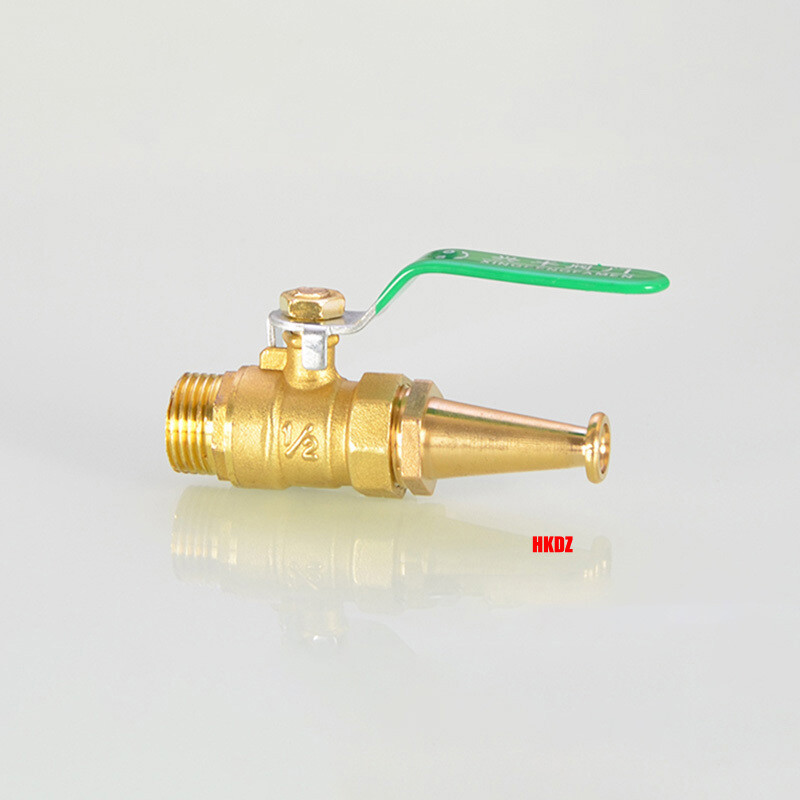 Brass Ball Valve Fire-Fighting Reel Male Female Thread Hose Barb Water Gas Fuel