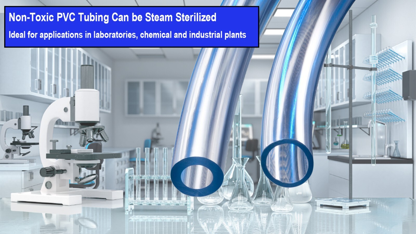 Flexible Non-Toxic, BPA Free, Crystal Clear Vinyl Tubing
