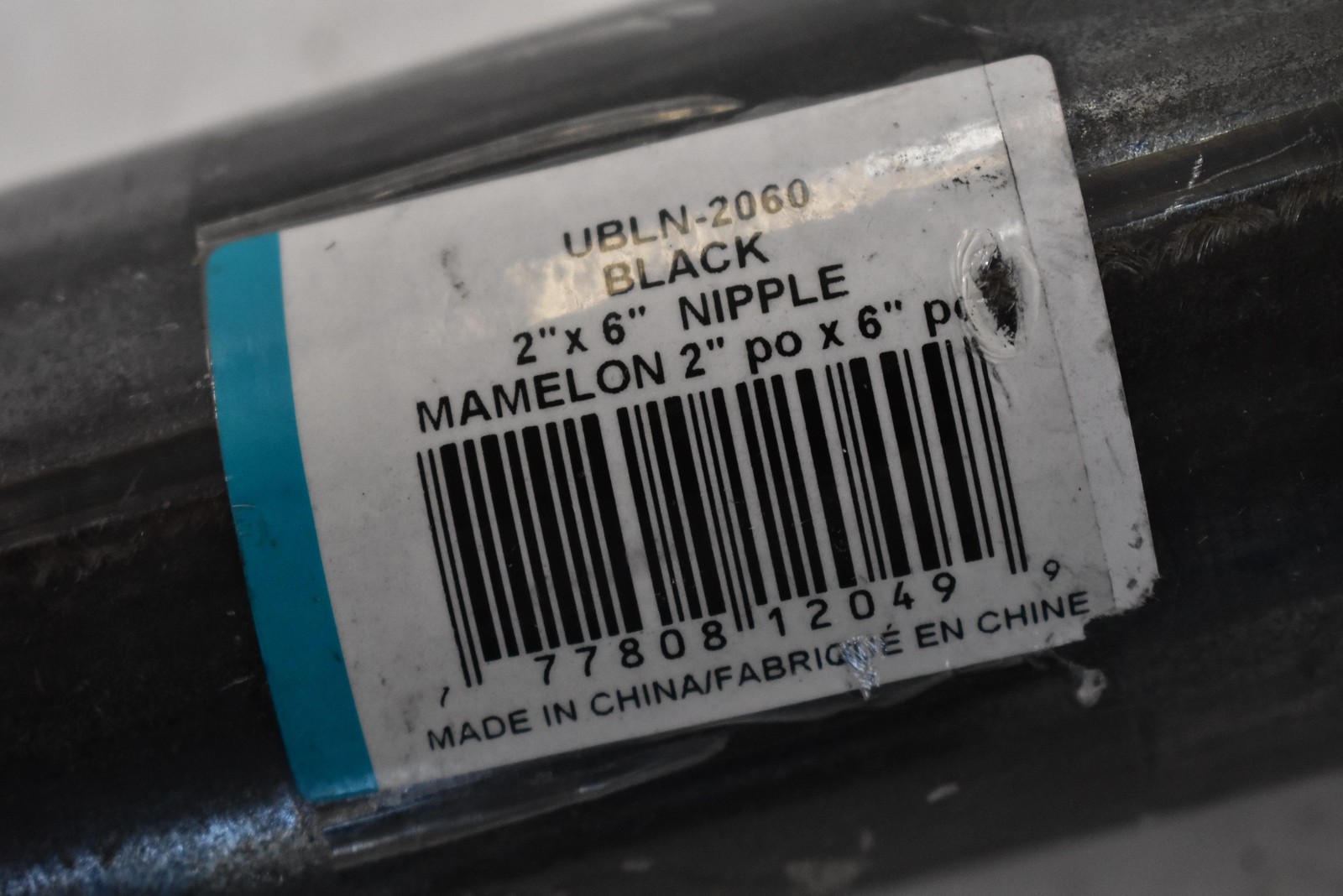 UBLN Black 2″ X 6″ Steel Nipple 5 Pack Threaded Pipe Nipple Made In China