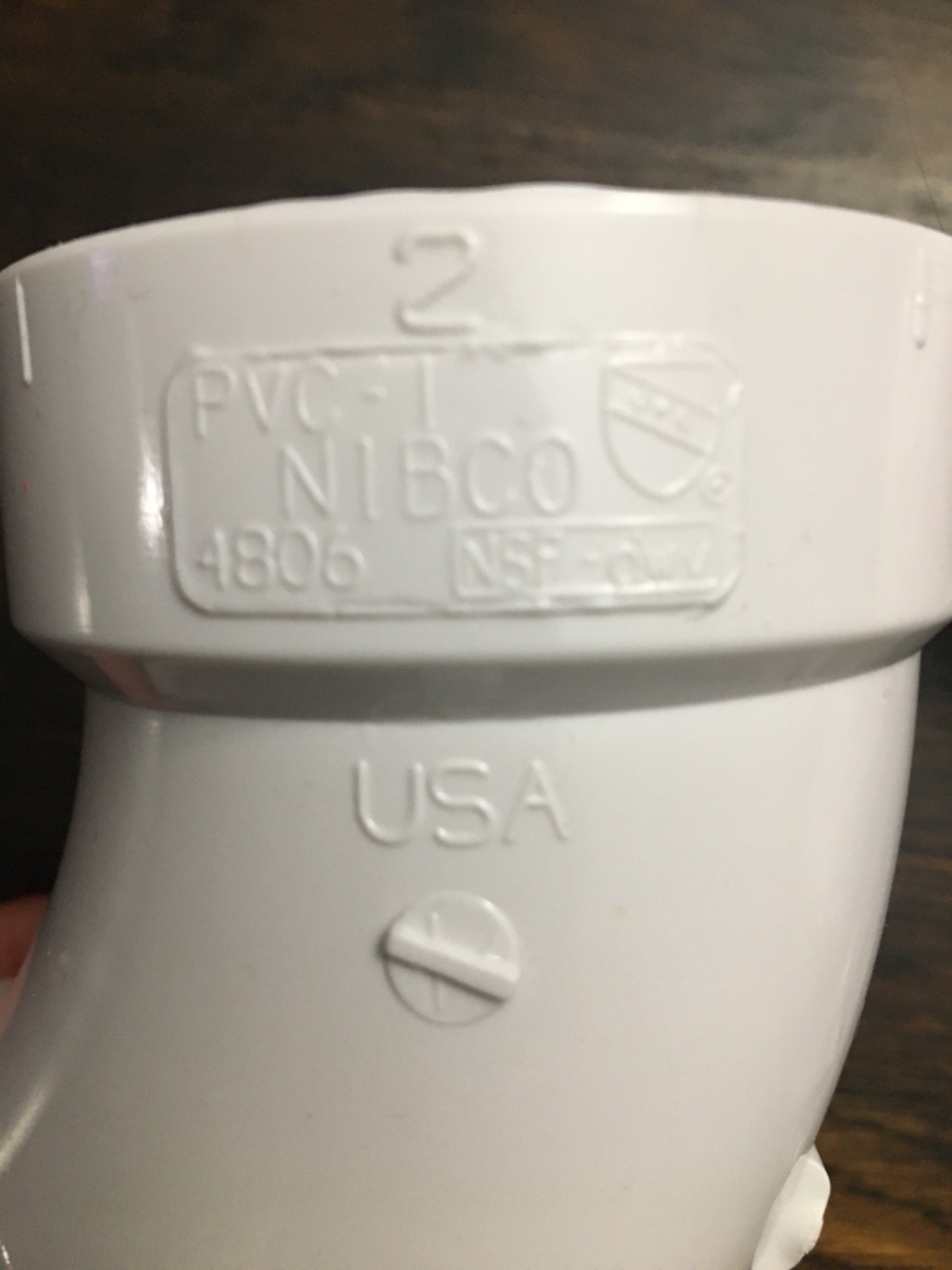 5 NIBCO 2 in. PVC DWV 45-Degree Hub x Hub Elbow Pipe Fitting – White C4806HD2