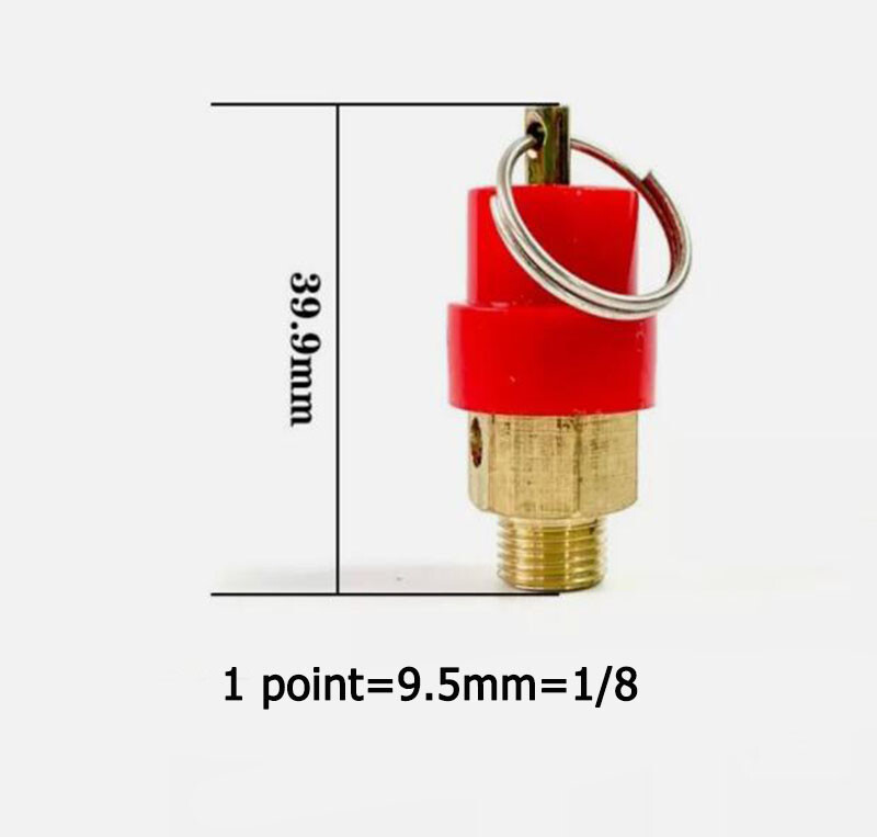 8KG Air Compressor Pressure Relief Brass Safety Exhaust Valve 1/2″ 1/4″ 1/8″ 3/8
