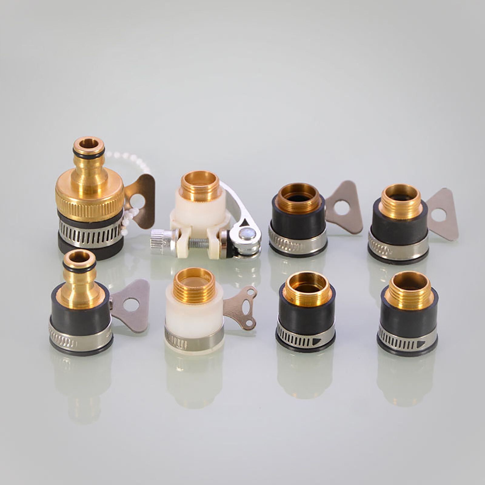 Quick Connect Easy Brass Fittings Spray Nozzle Tap Connector Garden Water Hose