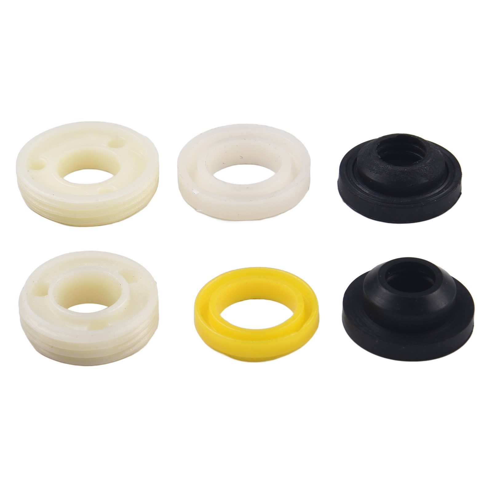 Secure Your Bathroom Set of 6 Nonslip Fixings for Seat with Rubber Gasket