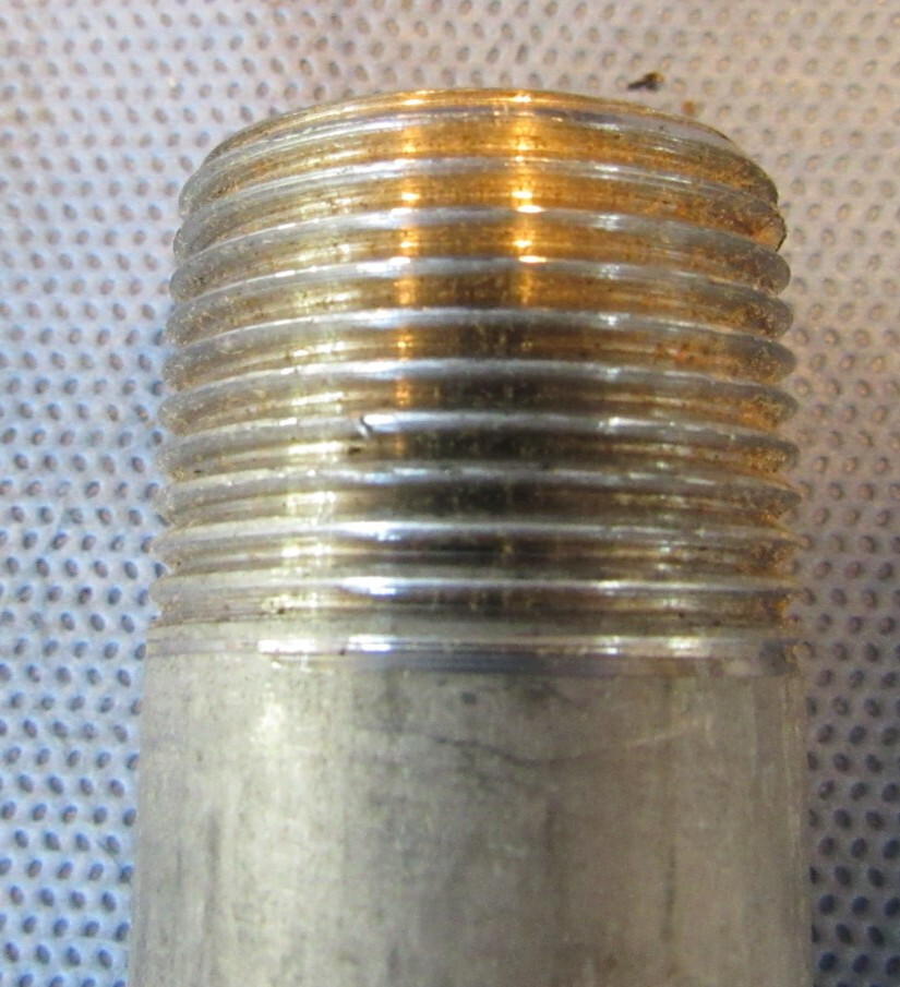 Lot of (7) Penn 3/4″ x 6″ Nipple Stainless Steel A312/304L Sch 80 PE x MNPT USA