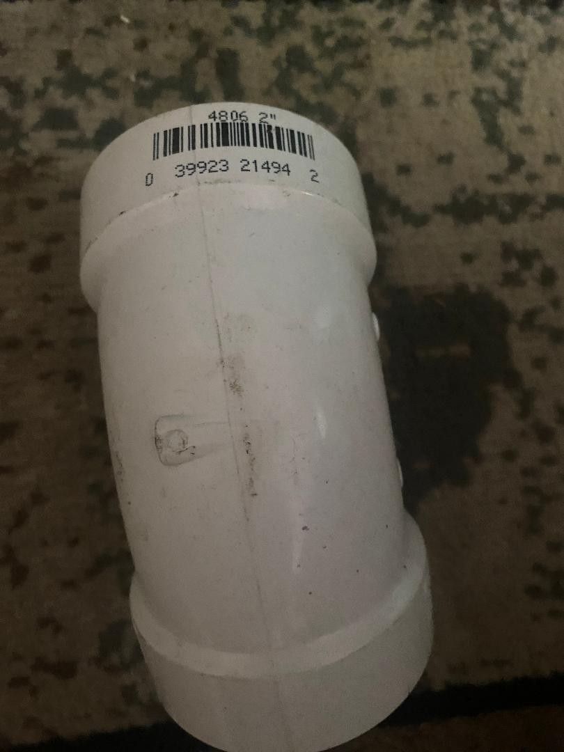 NIBCO 2 in. PVC 45-Degree Hub x Hub Elbow Pipe Fitting – White C4806